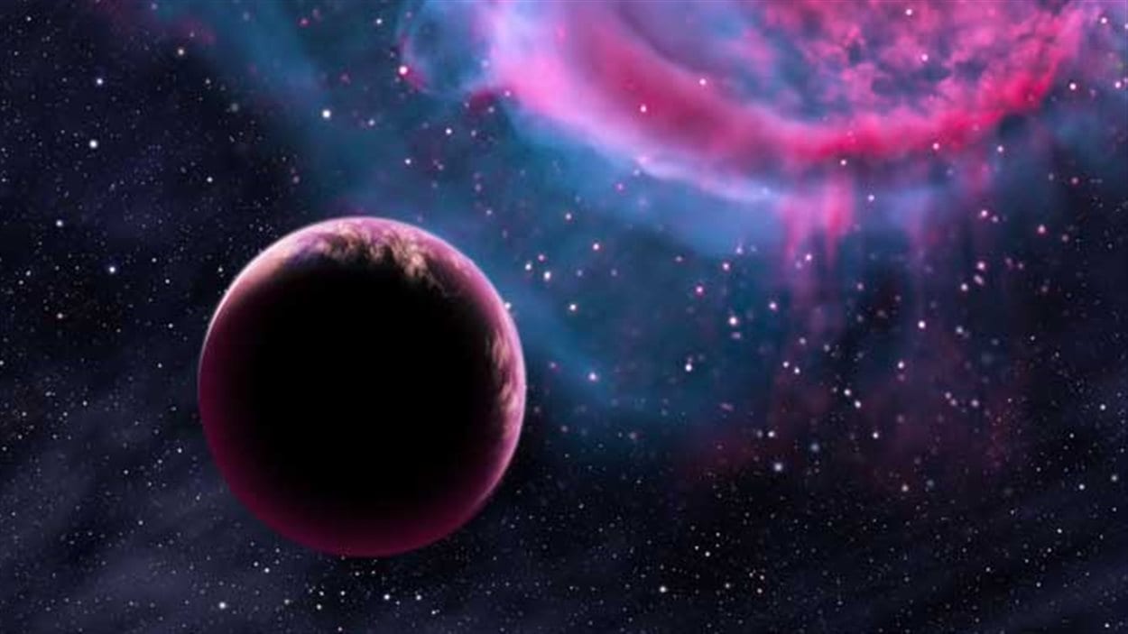 Représentation artistique d'une exoplanète