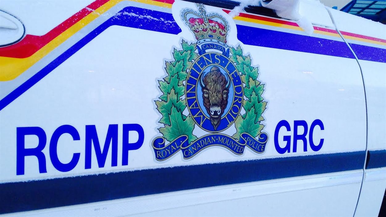 L'écussion de la Gendarmerie royale du Canada paraît sur la portière d'un véhicule de patrouille le 6 janvier 2014 à Winnipeg.