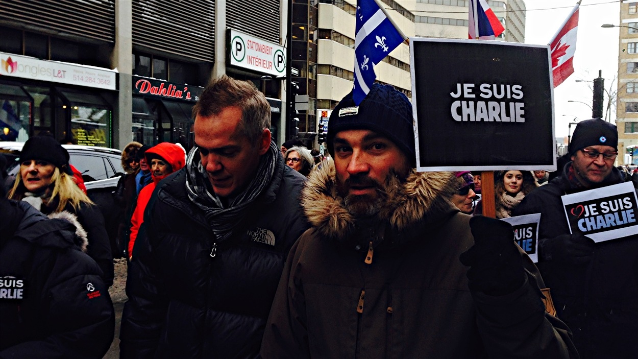 Des manifestants à Montréal