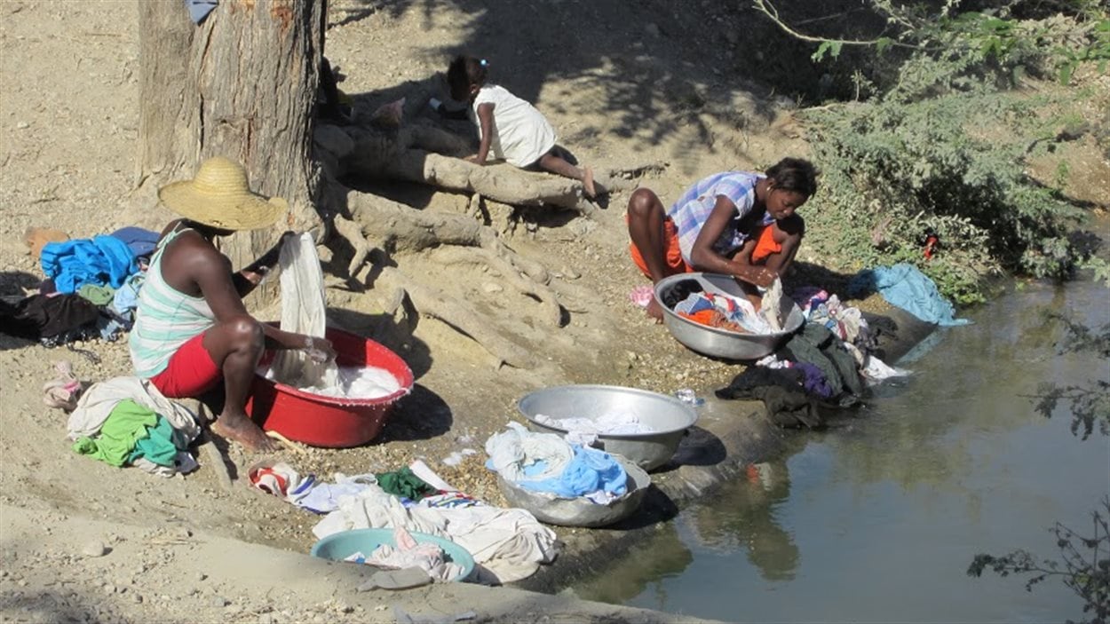 Fleuve dans l’Artibonite, en Haïti