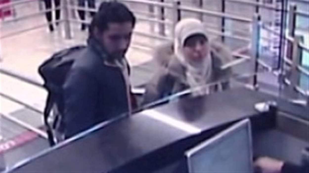 Vidéo de surveillance à l'aéroport d'Istanbul qui montrerait Hayat Boumeddiene à son arrivée le 2 janvier