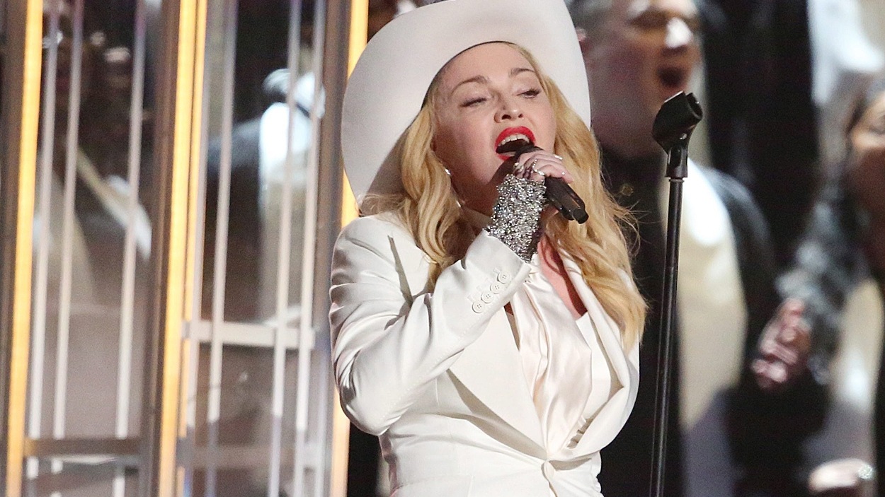 Madonna au Grammy 2014.