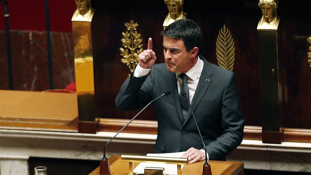 Le premier ministre français Manuel Valls a livré un discours passionné à l'Assemblée nationale.