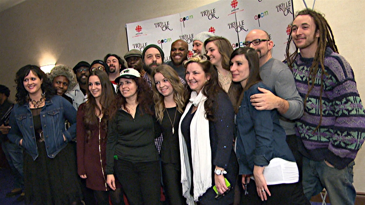 Quelque- uns des 49 artistes en nomination au 8e Gala des prix Trille Or. (14-01-15)