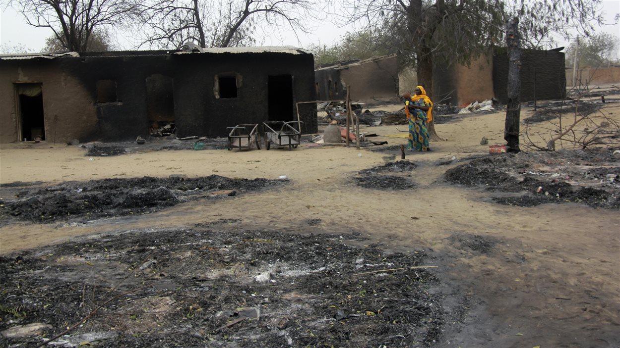 La ville de Baga après une attaque de Boko Haram en avril 2013