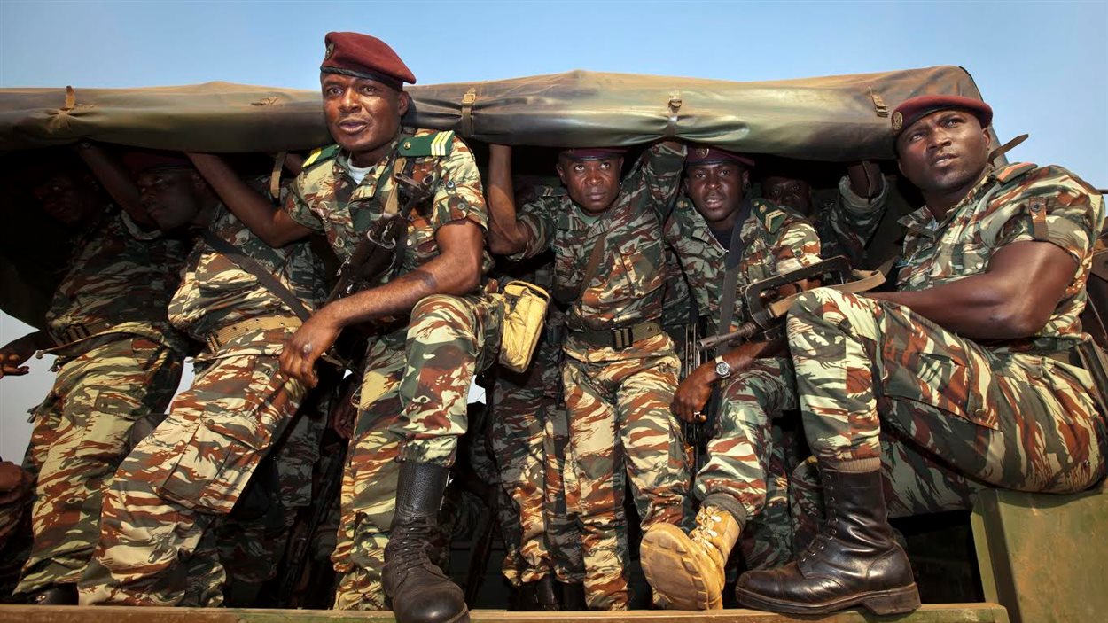 Des soldats de l'armée camerounaise.