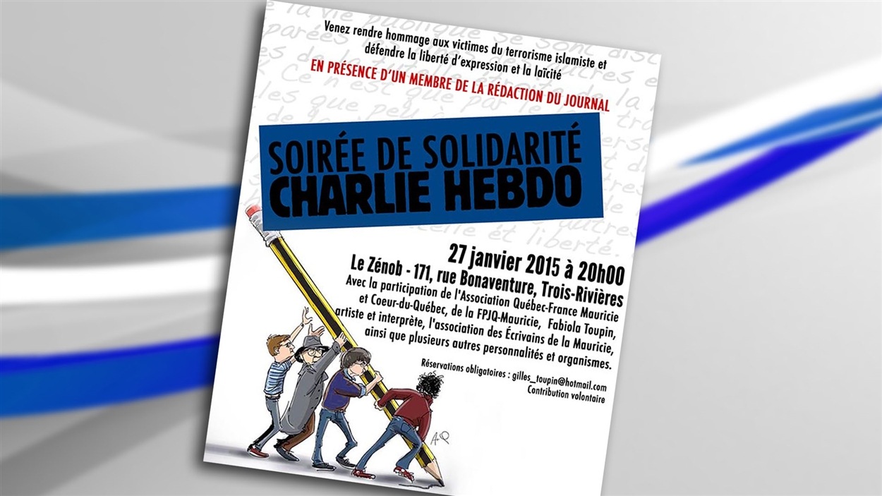 Invitation à la soirée de solidarité Charlie Hebdo