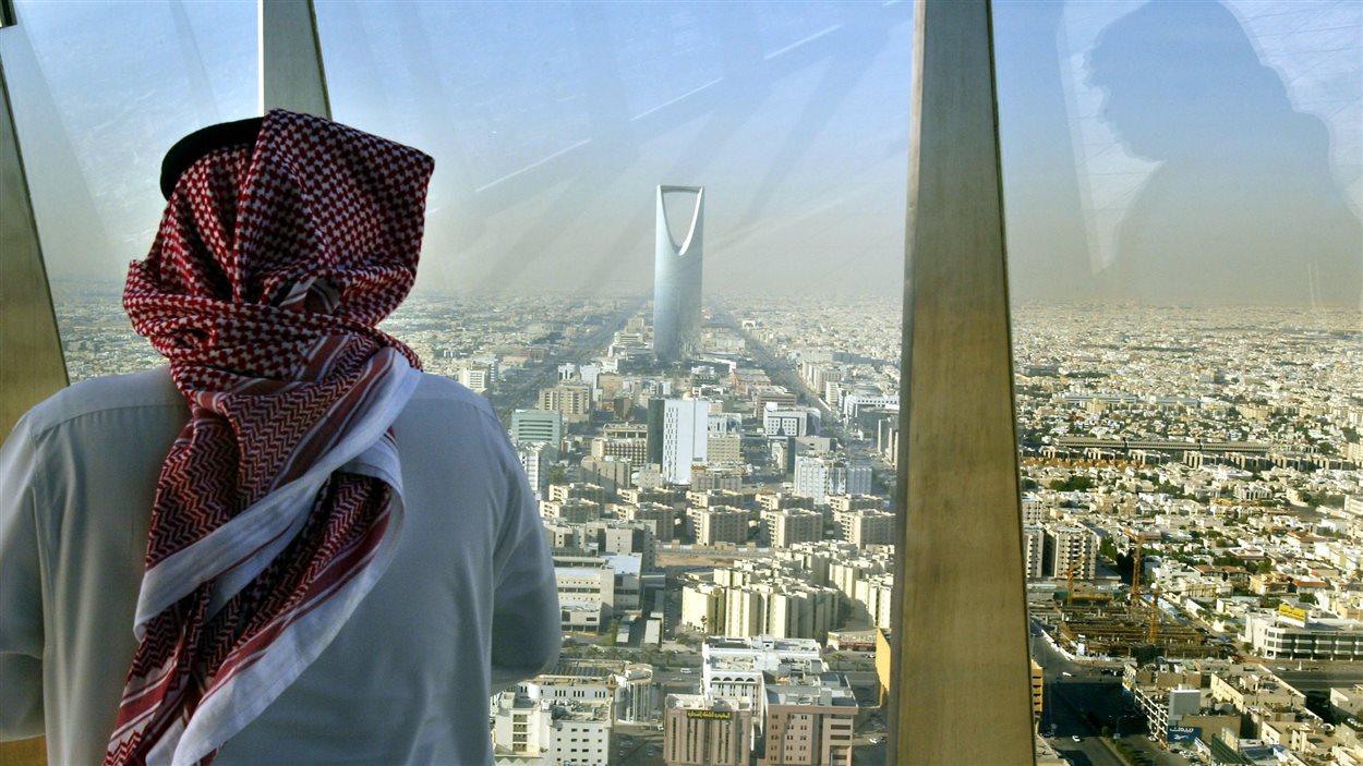 Vue sur le gratte-ciel Al Faisaliah Center, à Riyad