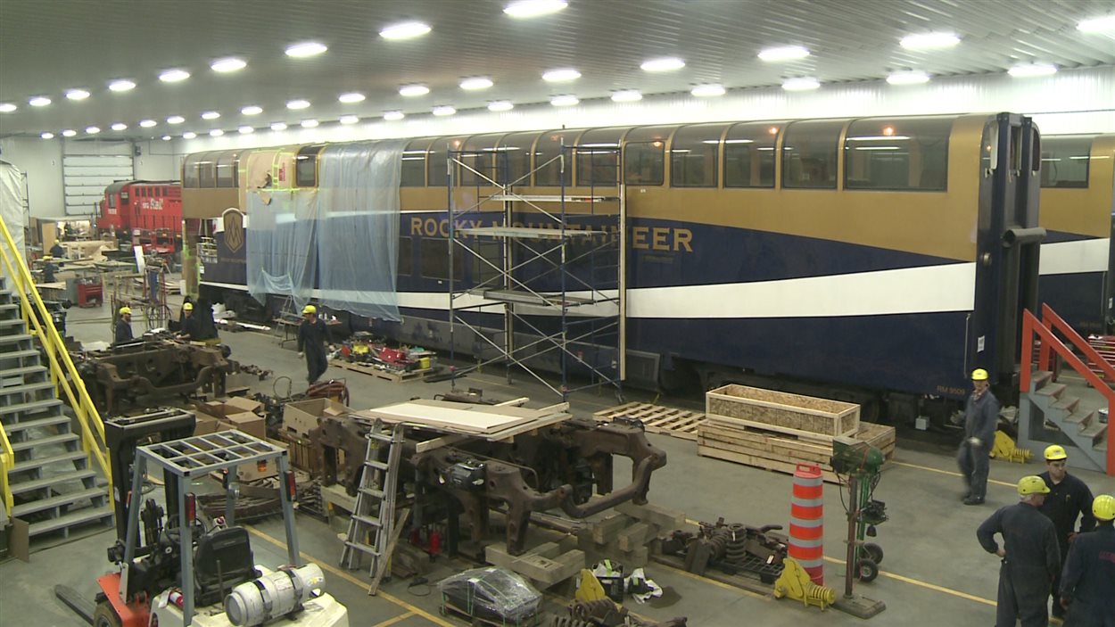 Les travaux de Rail GD sur les wagons de Rocky Mountaineer