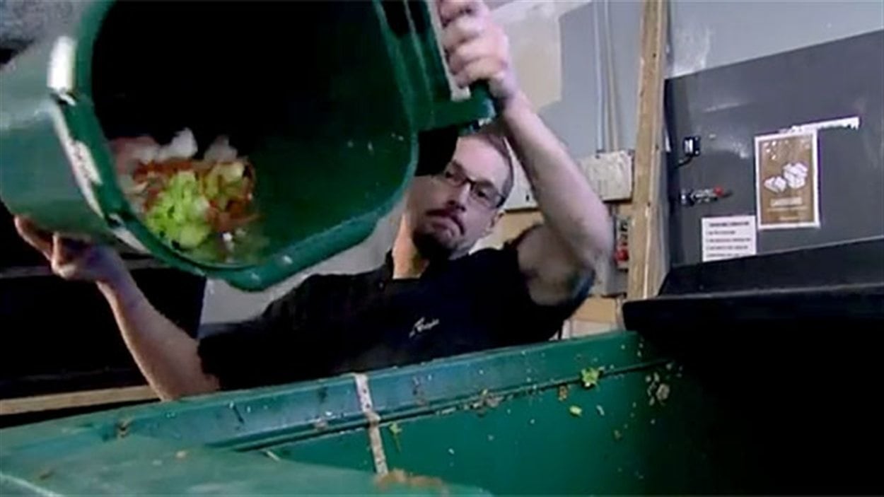 Une collecte de résidus alimentaires