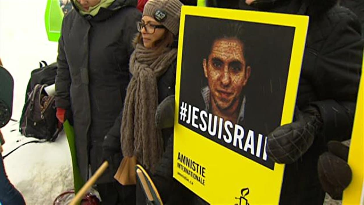 Mobilisation à Sherbrooke pour la libération de Raif Badawi
