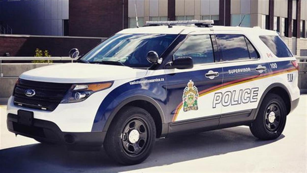 Une voiture de police de Saskatoon.