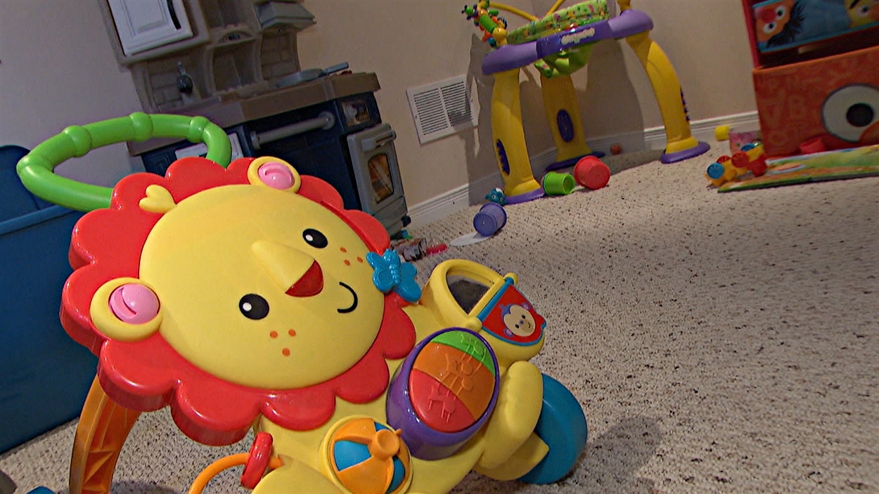 Des jeux pour enfants dans une garderie à Ottawa.