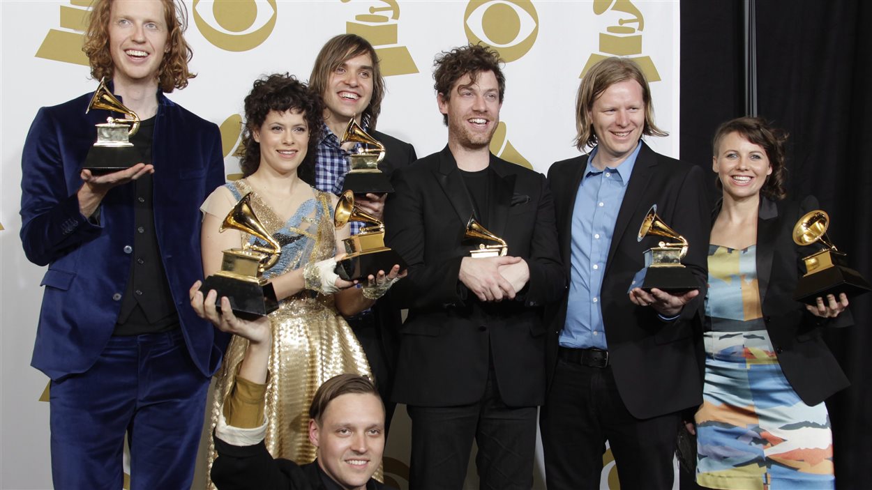 Arcade Fire à la remise des prix Grammy en 2011