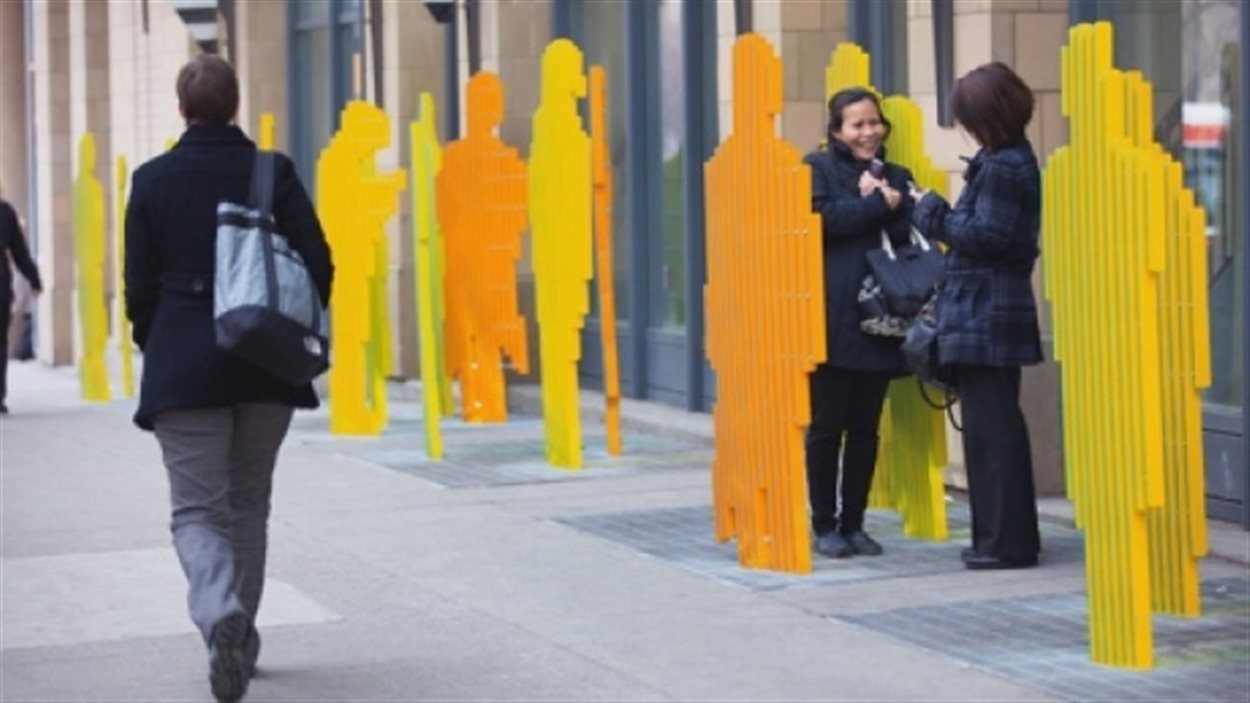 Une oeuvre d'art public à Calgary