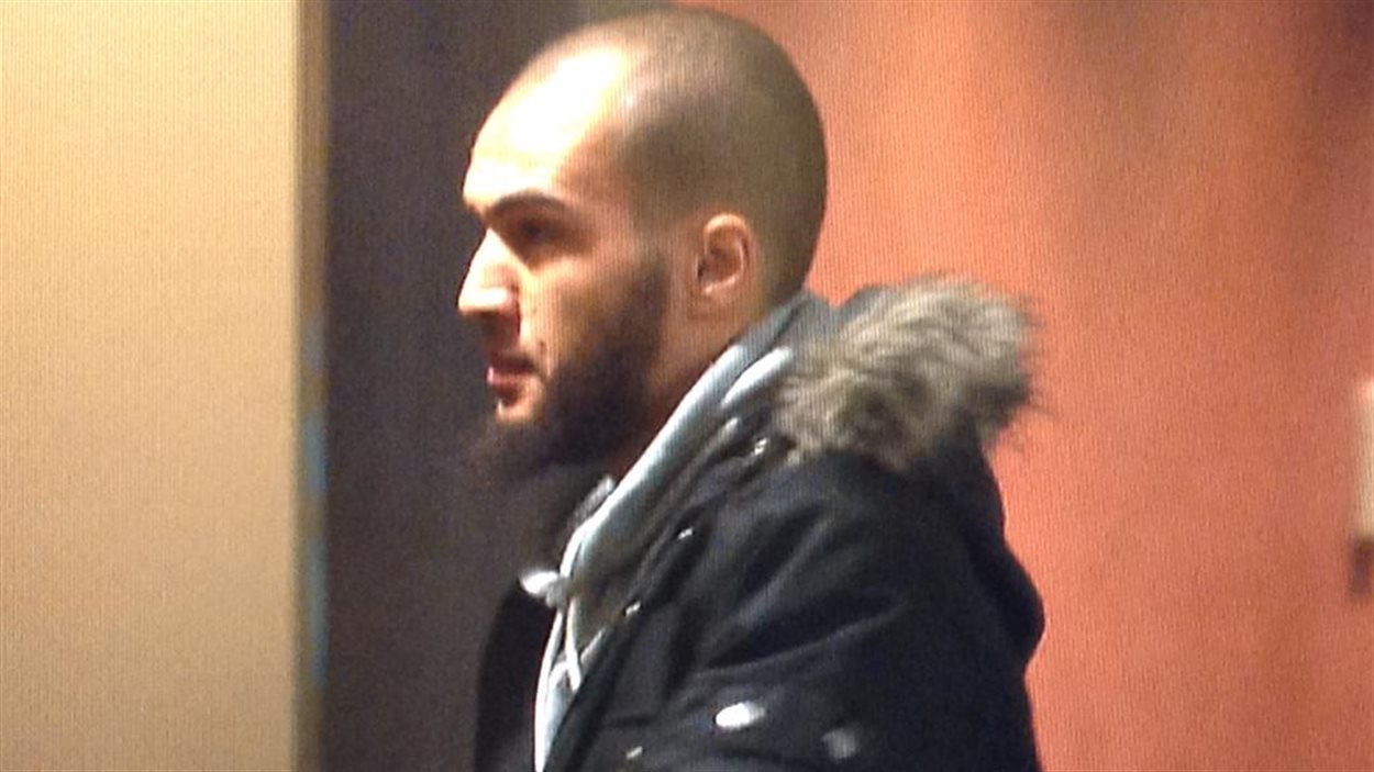 Merouane Ghalmi, au palais de justice de Montréal