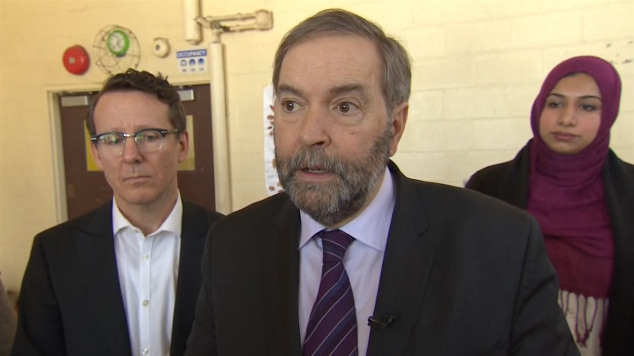 Le chef néo-démocrate Thomas Mulcair