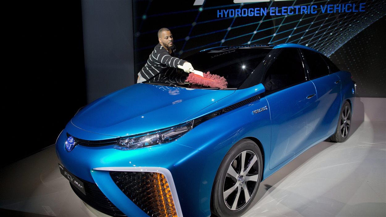 Présentation d'un véhicule à hydrogène de Toyota le lundi 6 janvier 2014, à Las Vegas.