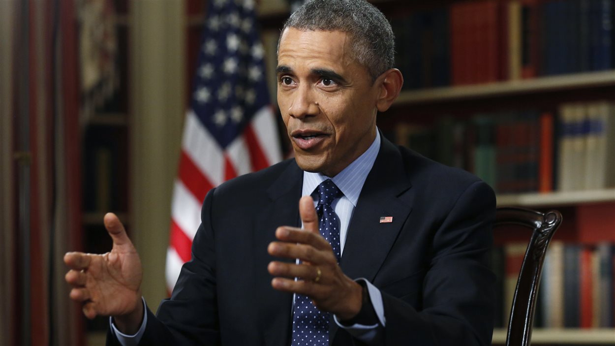 Barack Obama, lors d'une entrevue exclusive avec l'agence Reuters, le 2 mars 2015.