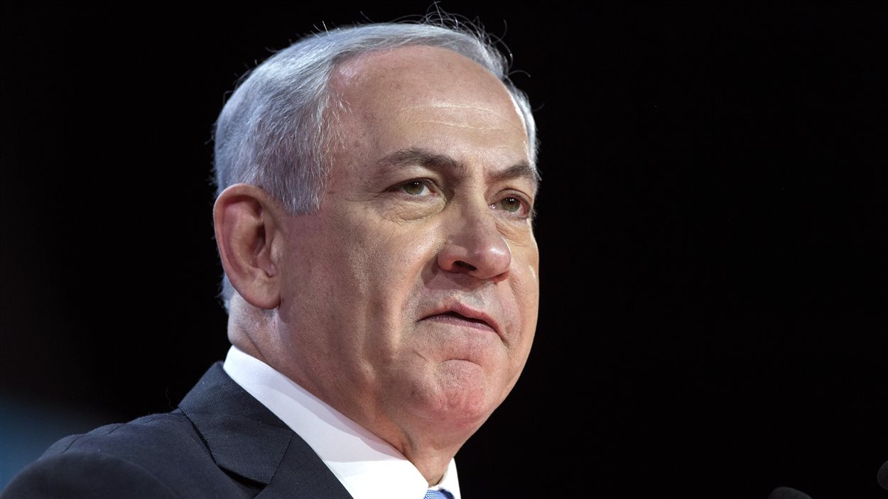 Le premier ministre israélien Benyamin Nétanyahou, lors de son discours devant l'AIPAC, lundi.