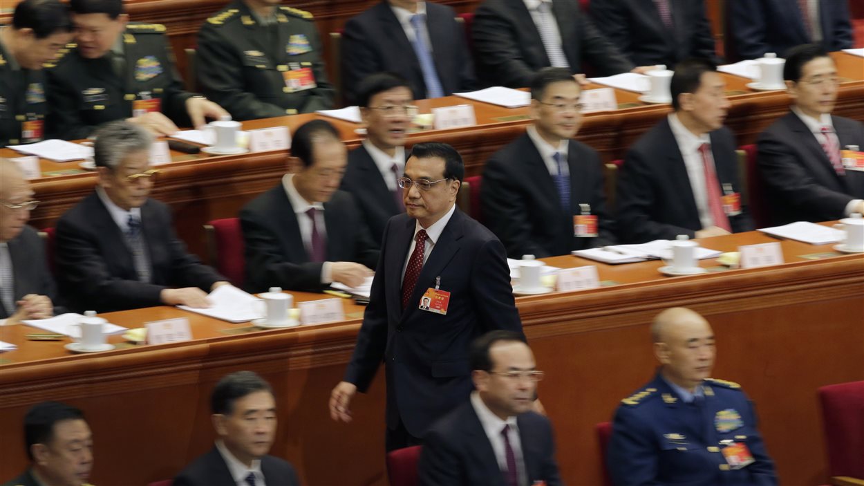 Le premier ministre chinois Li Keqiang au congrès annuel du Parti communiste.