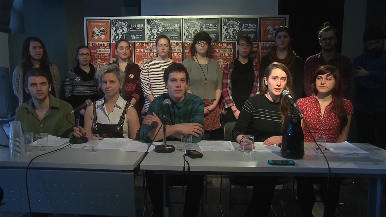 Représentants d'associations étudiantes de l'Université du Québec à Montréal et de l'Université de Montréal