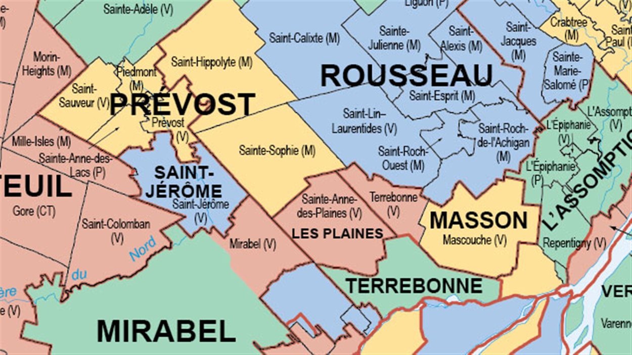 Electoral map: Direction of adding two electoral districts in Laurentides-Lanaudière