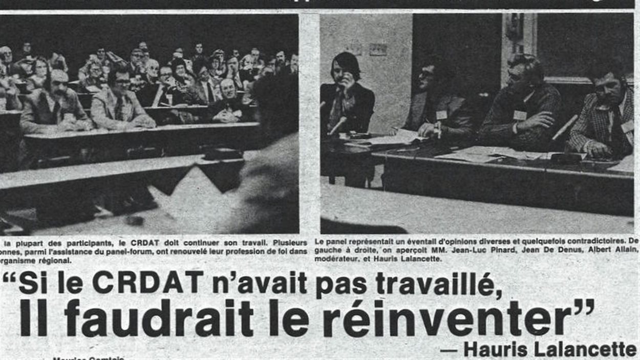 En 1974, le CRDAT soulignait 10 ans de concertation régionale