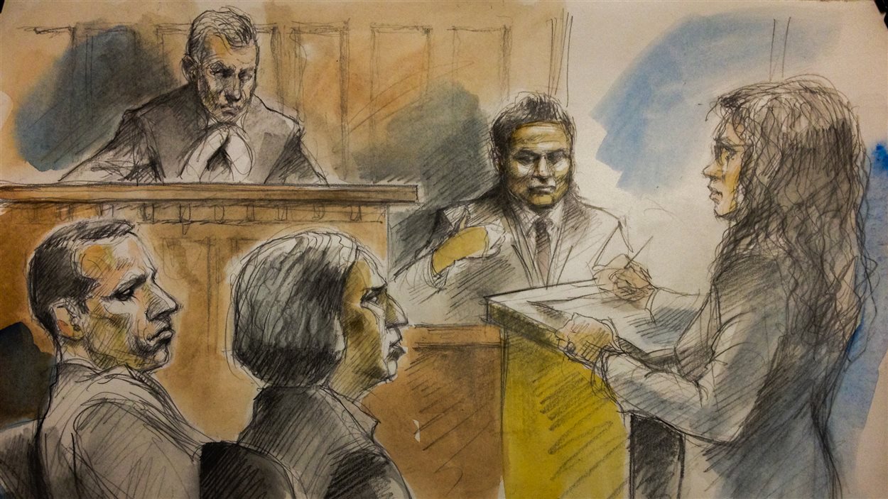 Les accusés: Alessandro Lisi (à g.) et Jamshid Bahrami