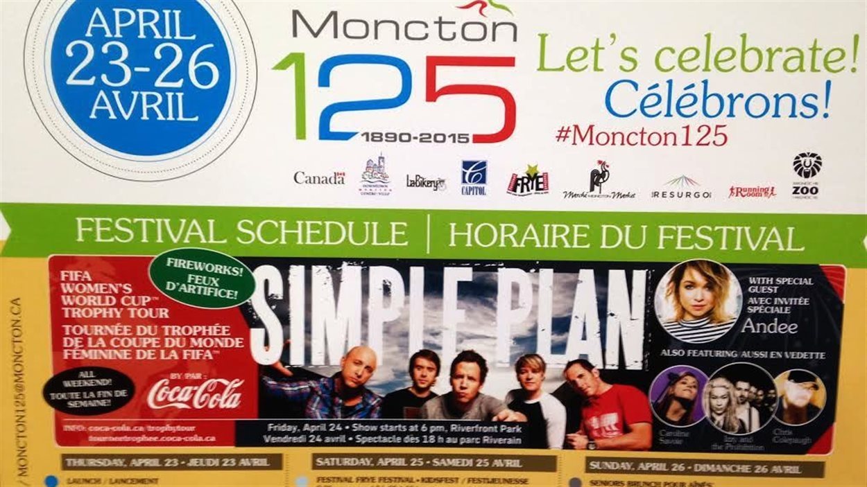 Le groupe Simple Plan à Moncton pour le 125e de la ville RadioCanada