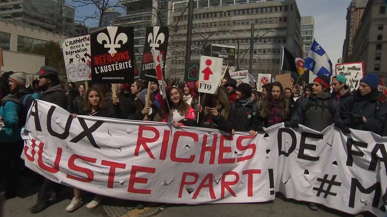 Manifestation contre l'austérité du 2 avril 2015