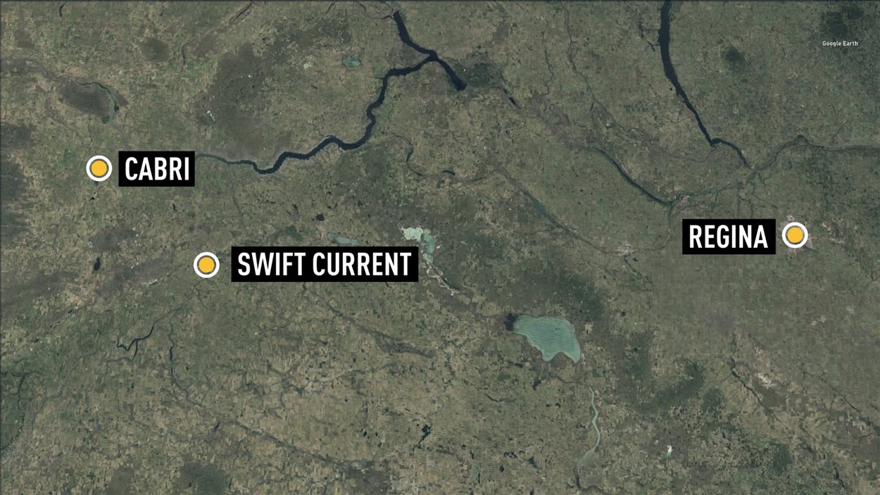 Le village de Cabri se situe au nord-ouest de Swift Current en Saskatchewan.