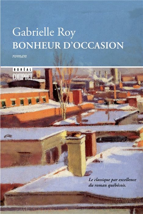 La couverture de « Bonheur d'occasion » de Gabrielle Roy
