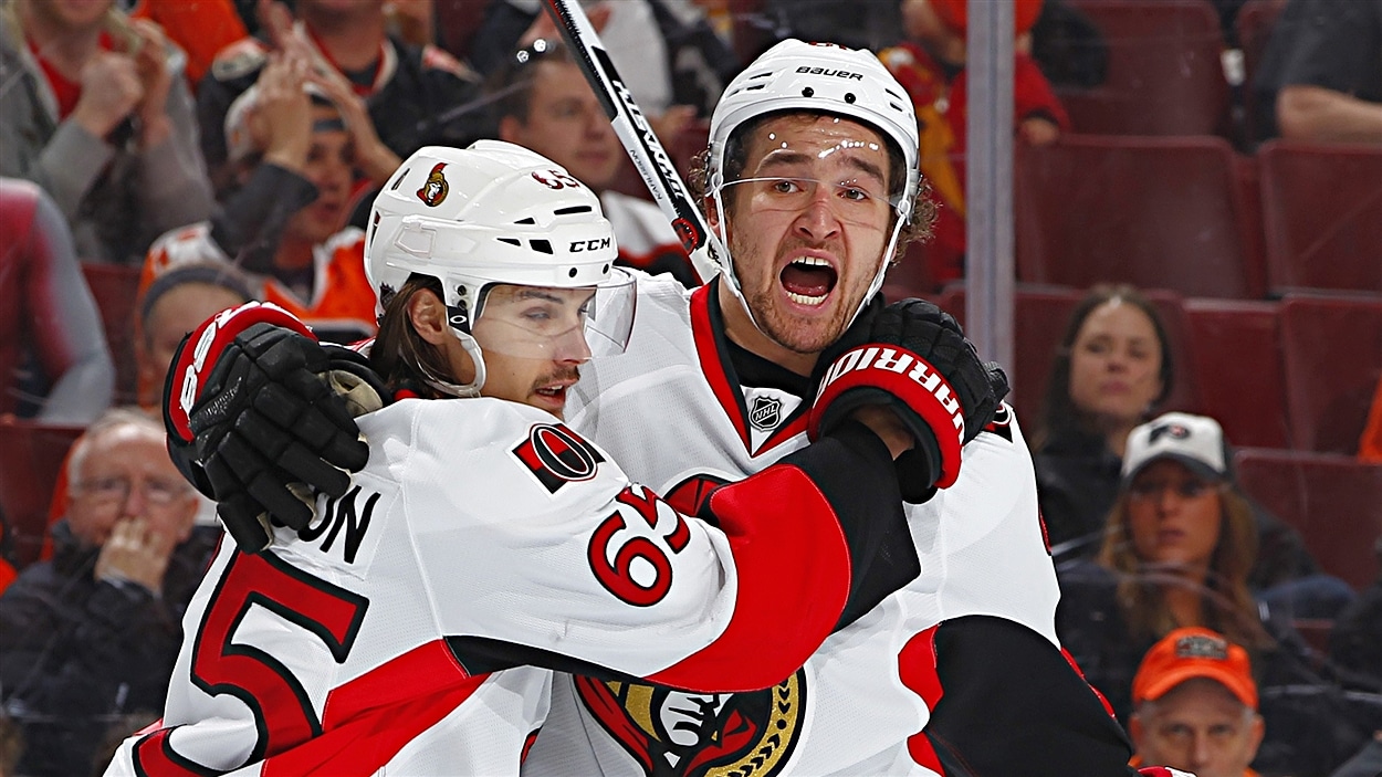 Erik Karlsson et Mark Stone
