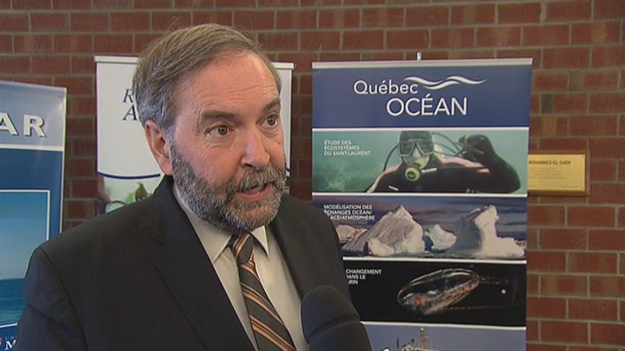 Thomas Mulcair En Visite à Rimouski | Radio-Canada.ca