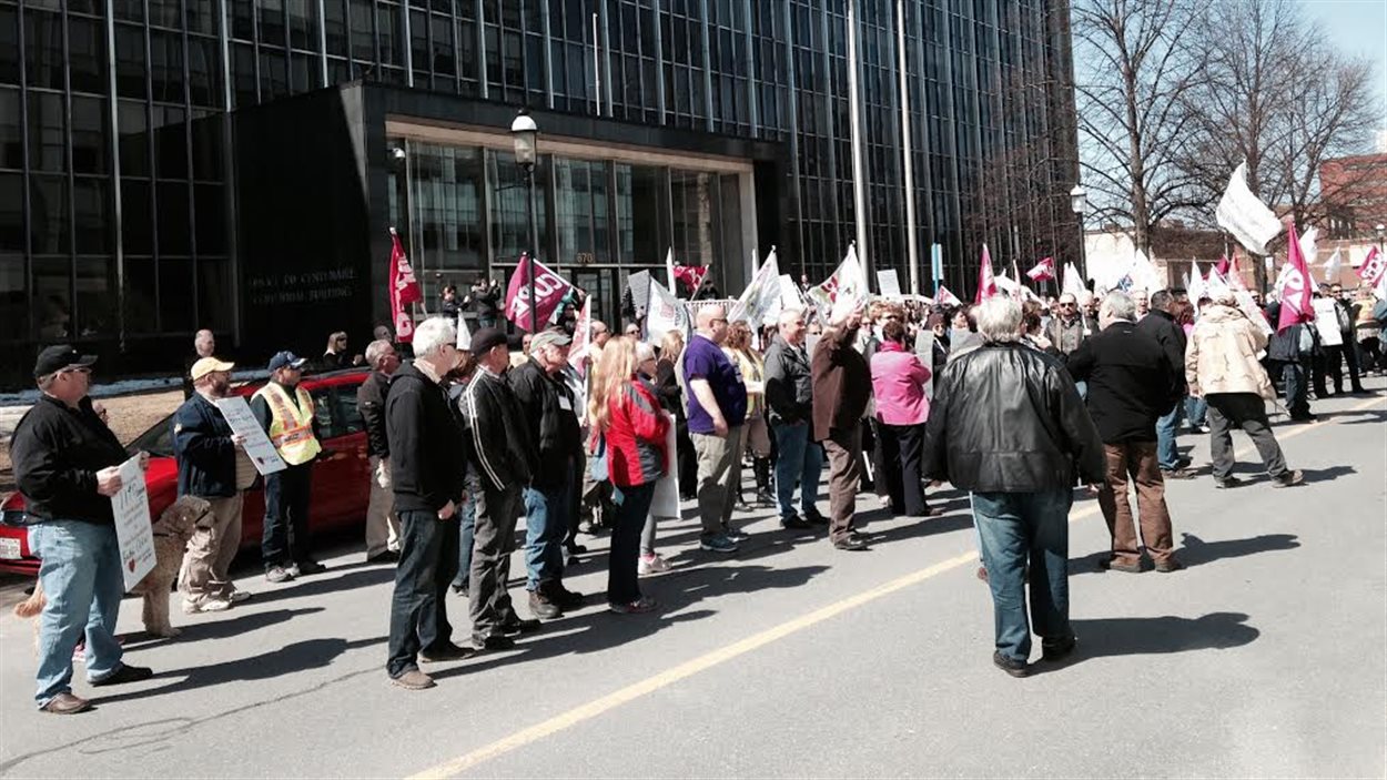 Manifestation à Fredericton