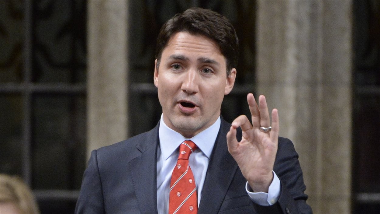 Le chef du Parti libéral du Canada, Justin Trudeau
