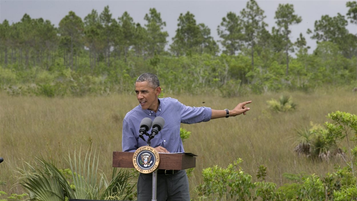Le président Obama au parc national des Everglades dans le sud de la Floride