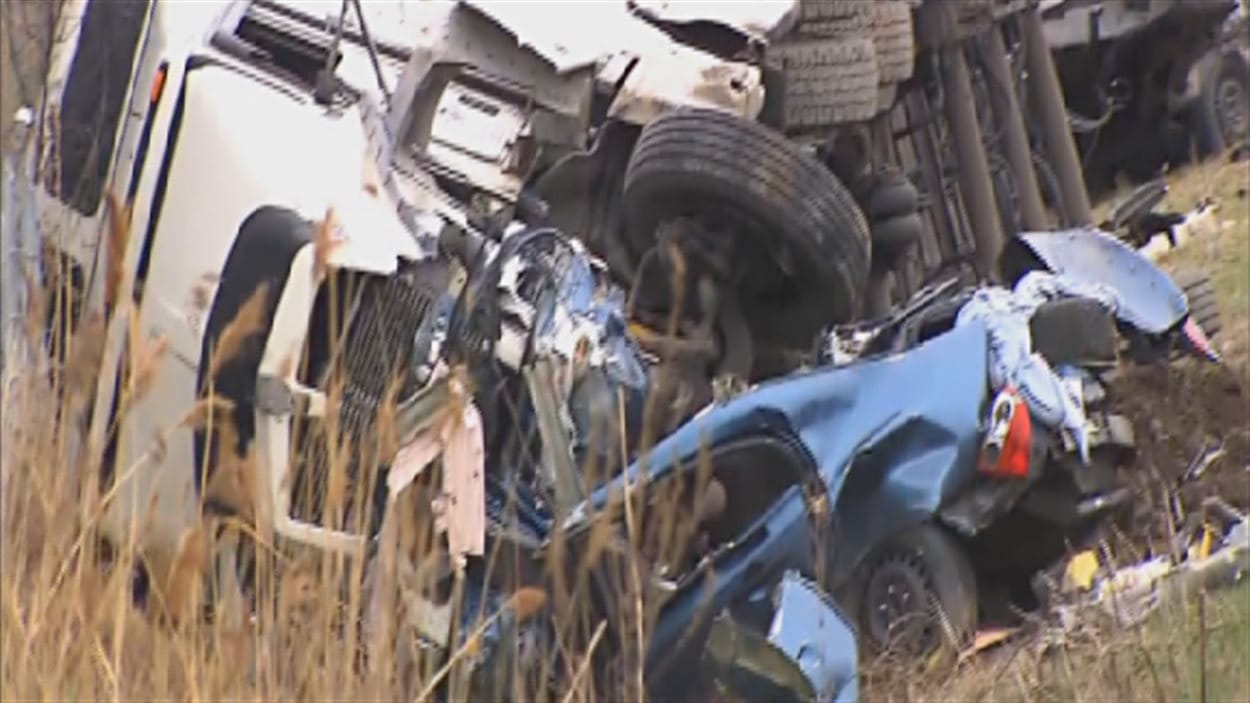 Accident mortel à SainteCéciledeMilton RadioCanada