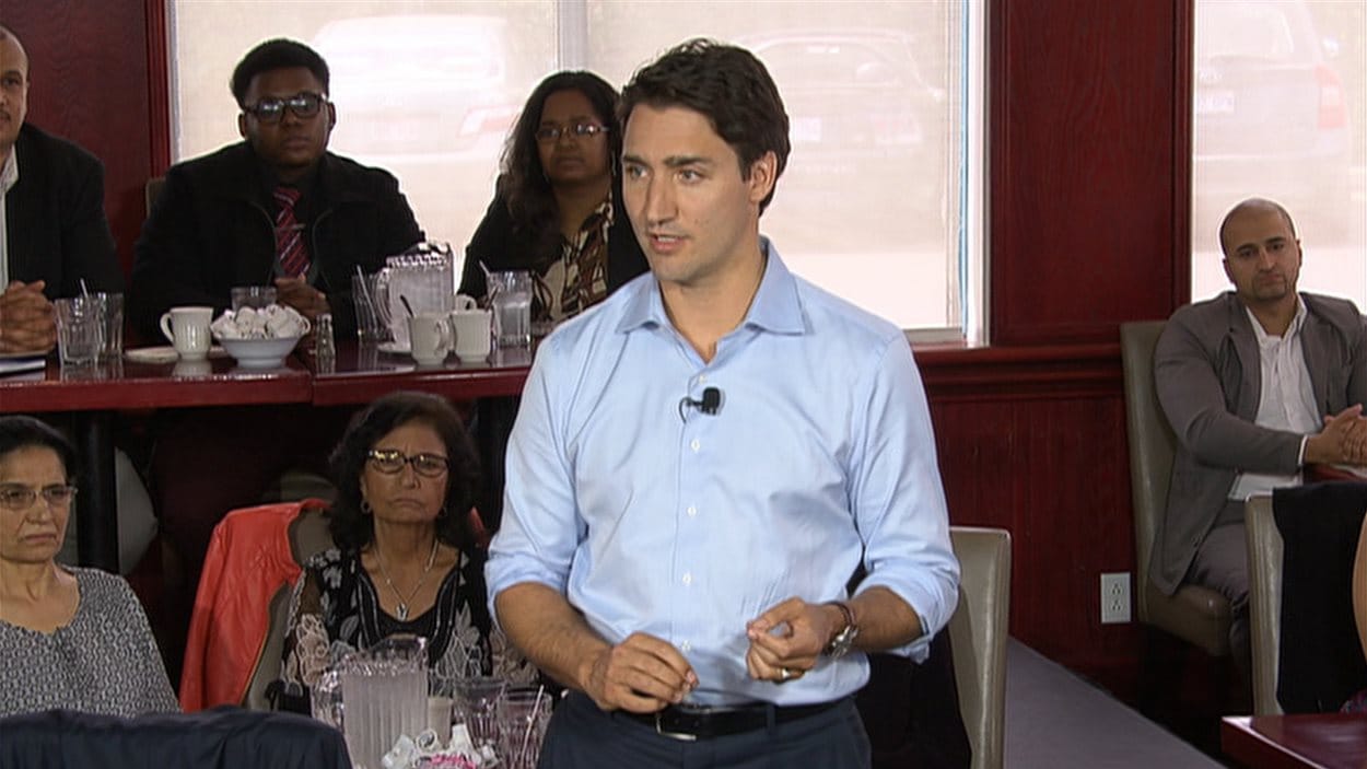 Le chef libéral Justin Trudeau