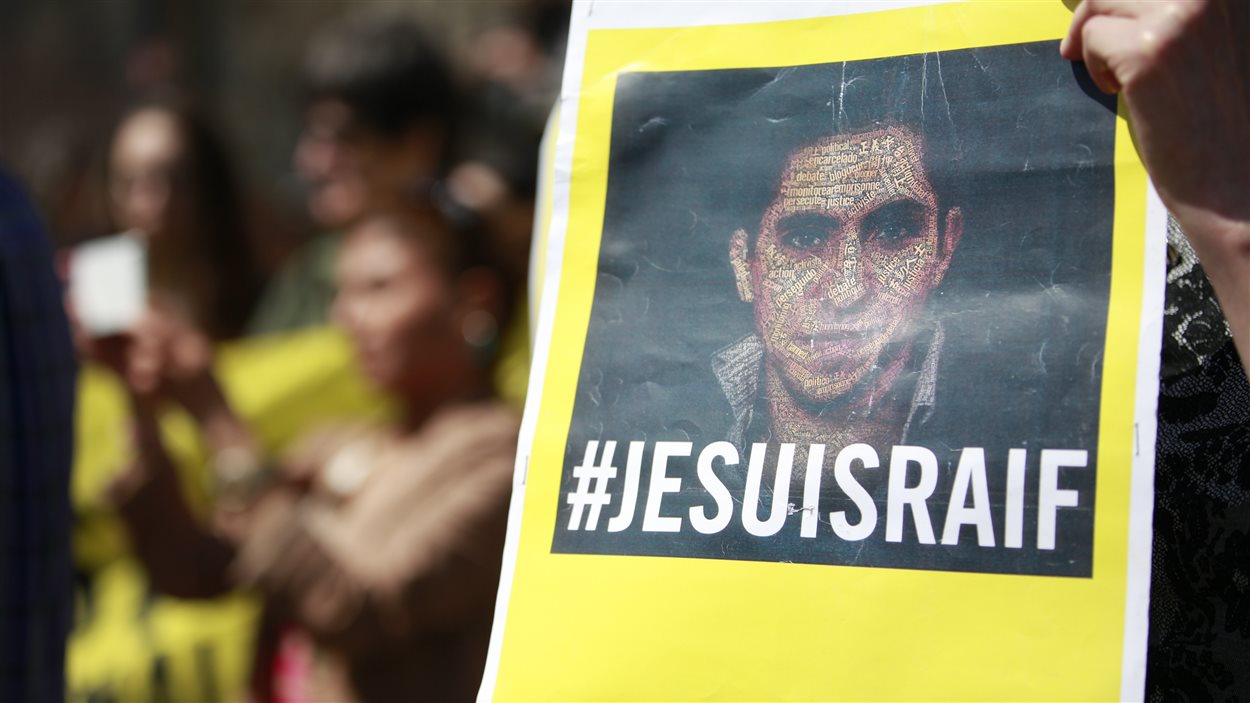 Manifestation en appui à Raif Badawi