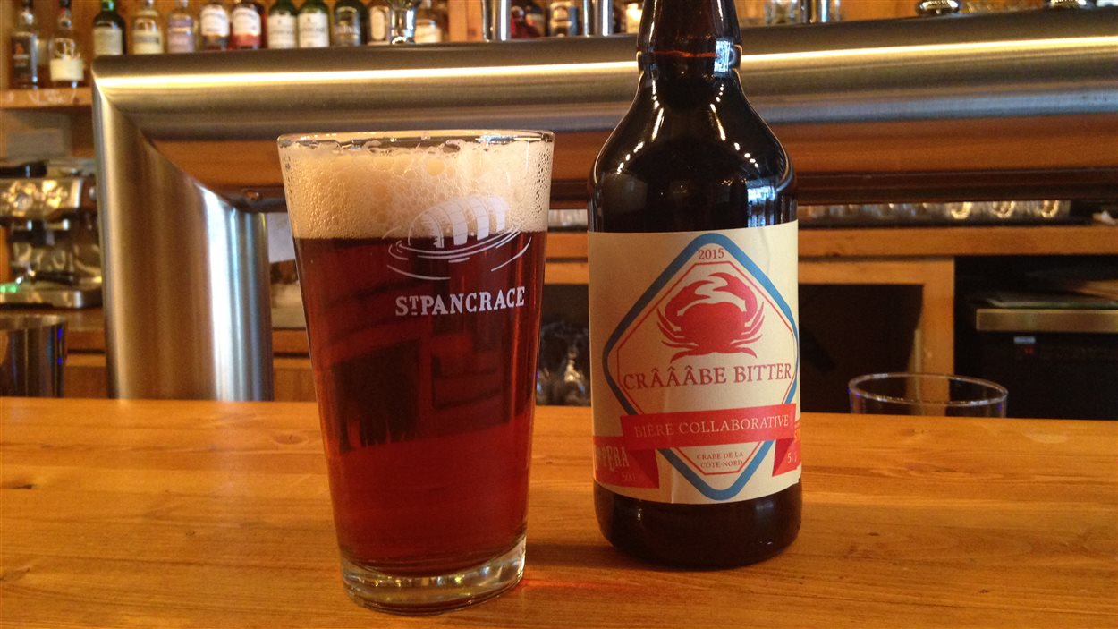 La microbrasserie St-Pancrace de Baie-Comeau produit une bière au crabe