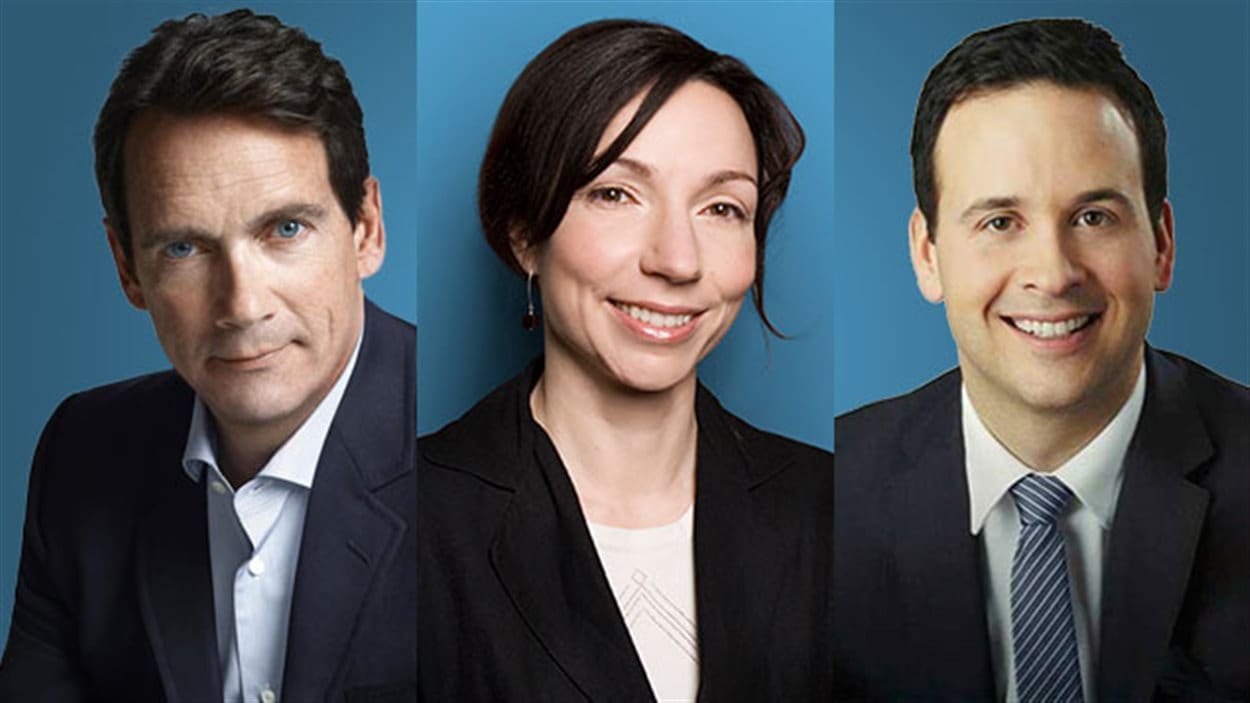 Pierre Karl Péladeau, Martine Ouellet et Alexandre Cloutier