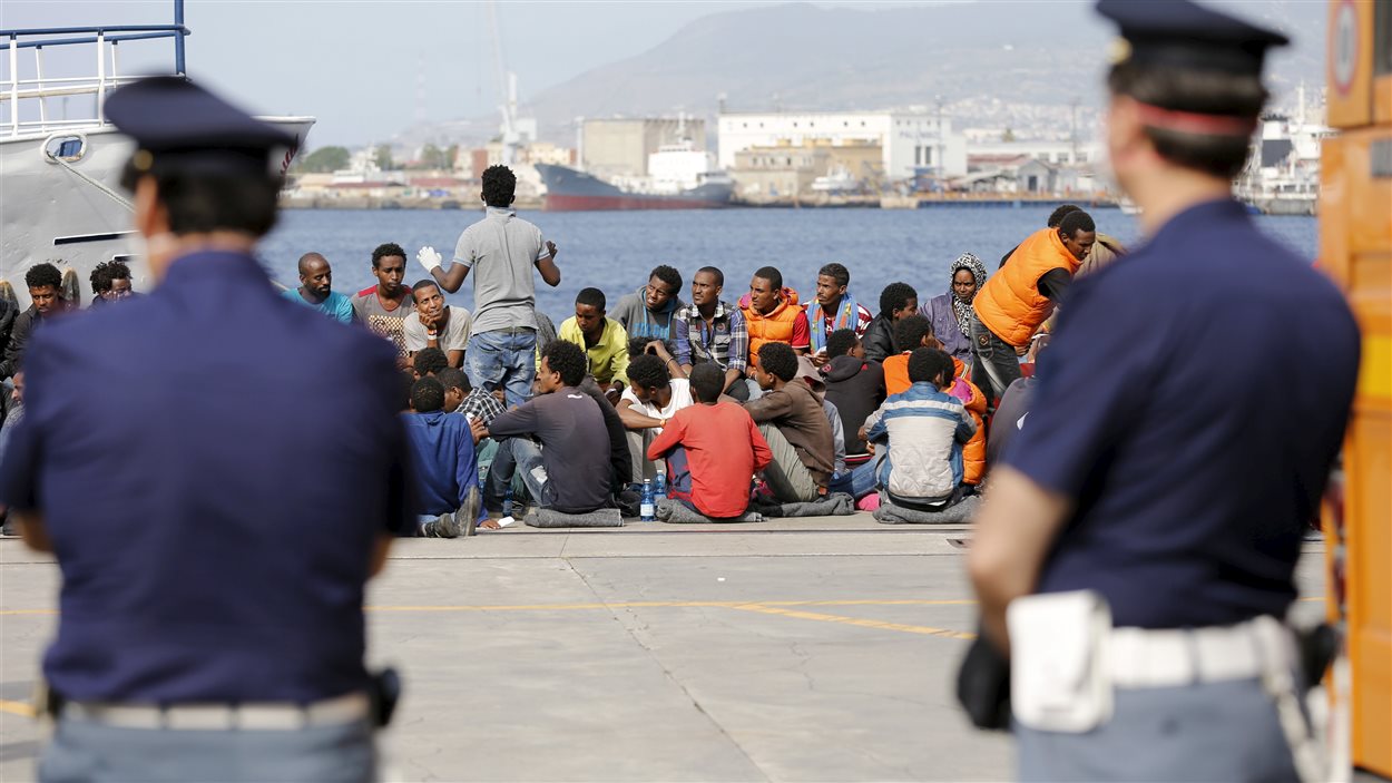 Des migrants en Italie.