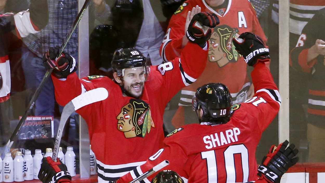 Antoine Vermette après son but vainqueur