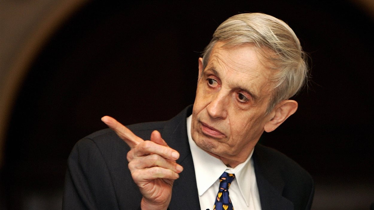 Le détenteur du prix Nobel de l'économie en 1994, John Nash, èa New Delhi en 2007.