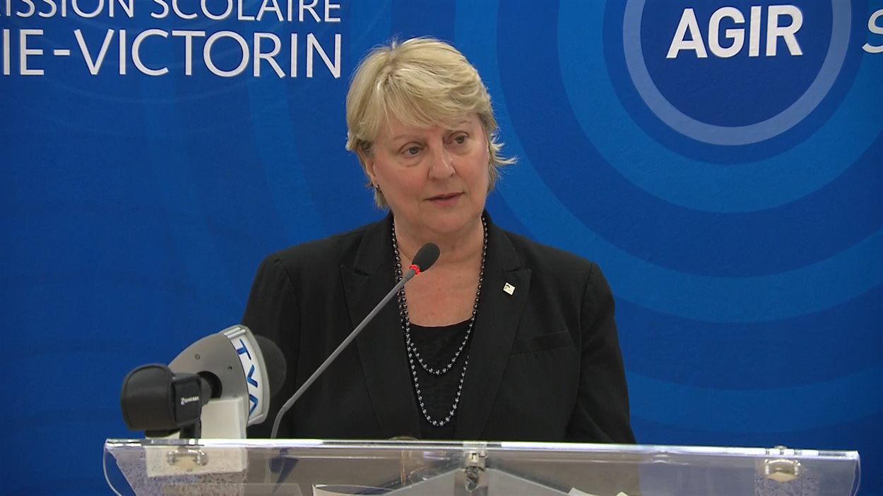 La présidente de la Commission scolaire Marie-Victorin, Carole Lavallée