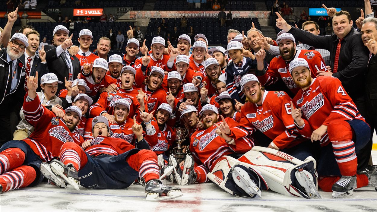 Les Generals Champions De La Coupe Memorial Coupe Memorial 2015 A Quebec Radio Canada Ca