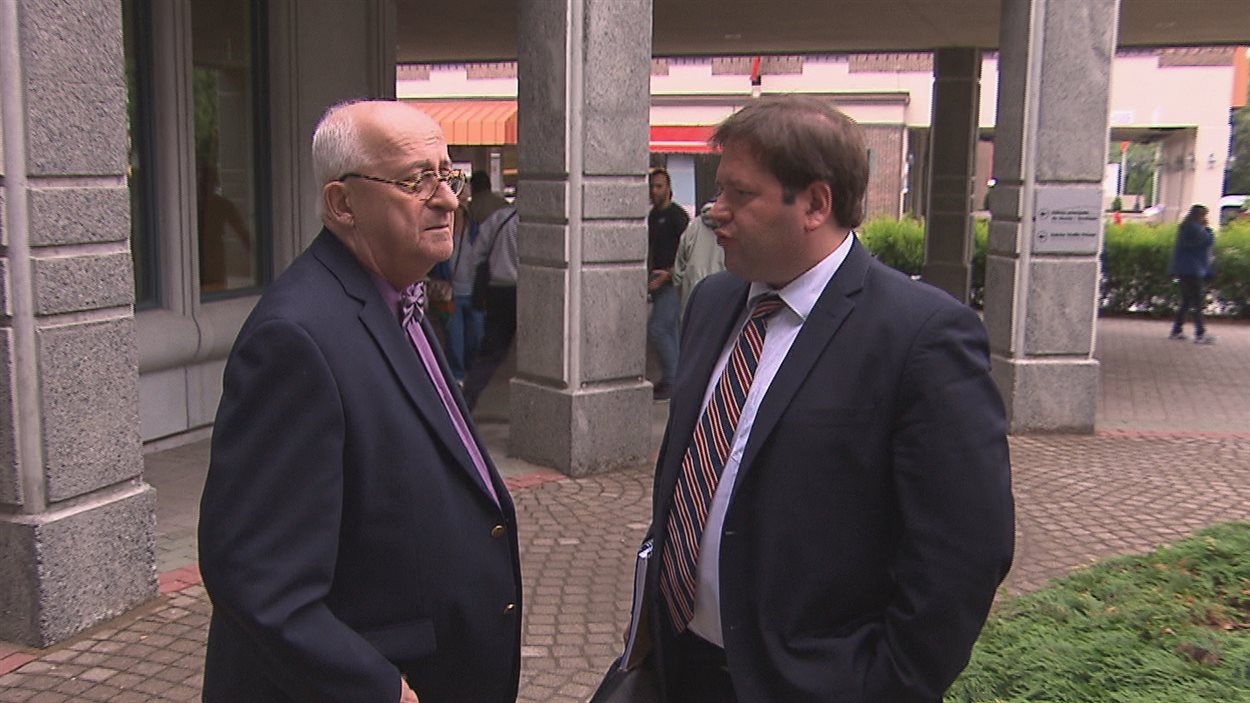 Me René Duval et son client, Martin Gélinas