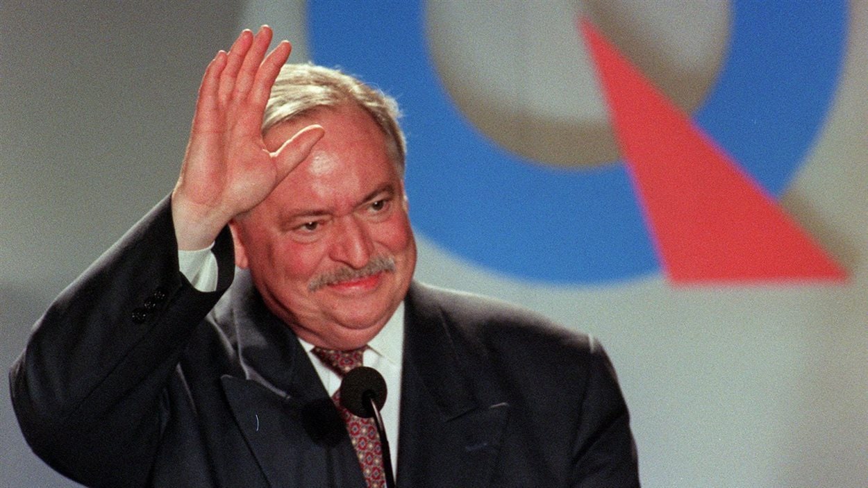 L'ancien premier ministre du Québec, Jacques Parizeau en 1995.